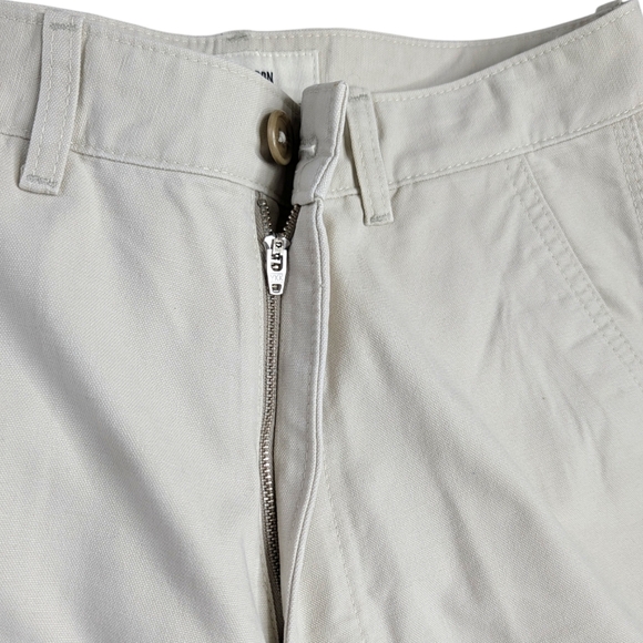 Buck Mason Womens Pants Size 29 Beige 100% Cotton Chinos Wide Leg High Rise - Picture 7 of 12